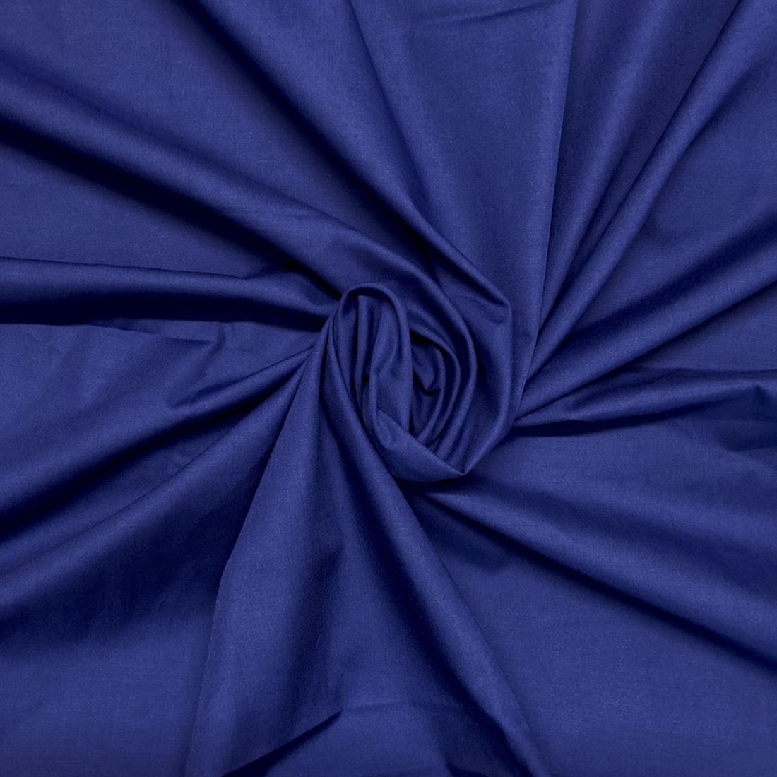 Navy Lightweight Plain Polycotton Fabric
