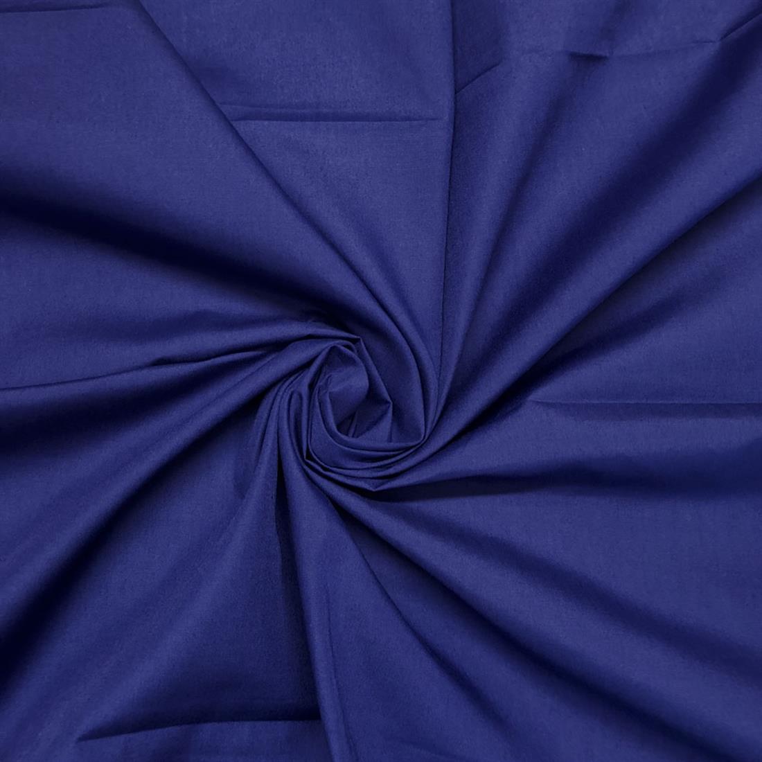 Indigo Lightweight Plain Polycotton Fabric