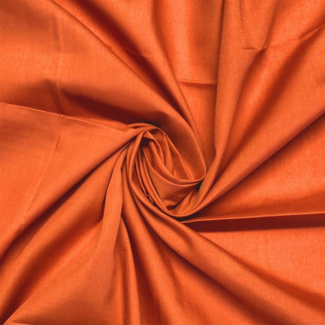 Copper Lightweight Plain Polycotton Fabric