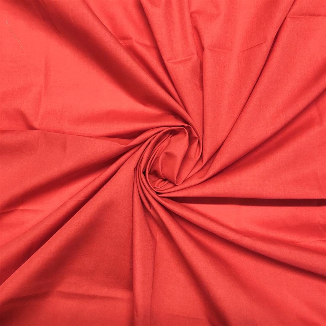 Watermelon Lightweight Plain Polycotton Fabric