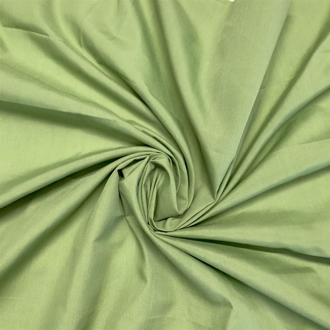 Sage Green Lightweight Plain Polycotton Fabric