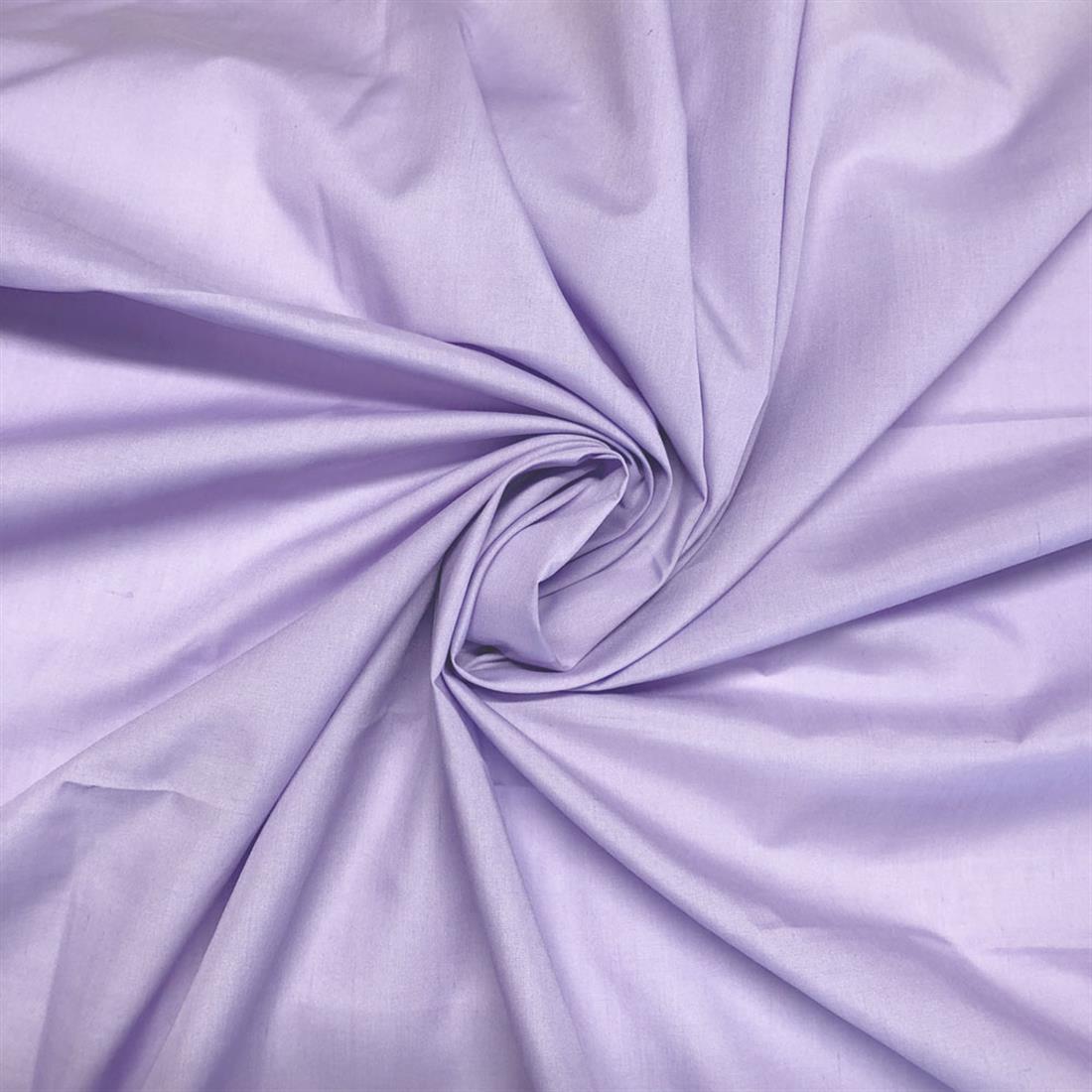 Lilac Lightweight Plain Polycotton Fabric
