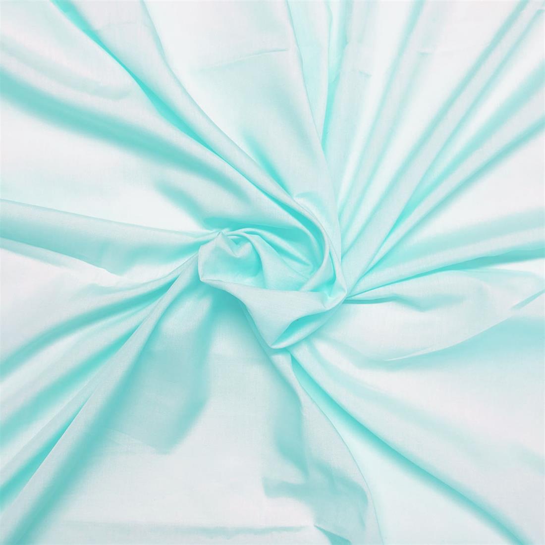 Sky Blue Lightweight Plain Polycotton Fabric
