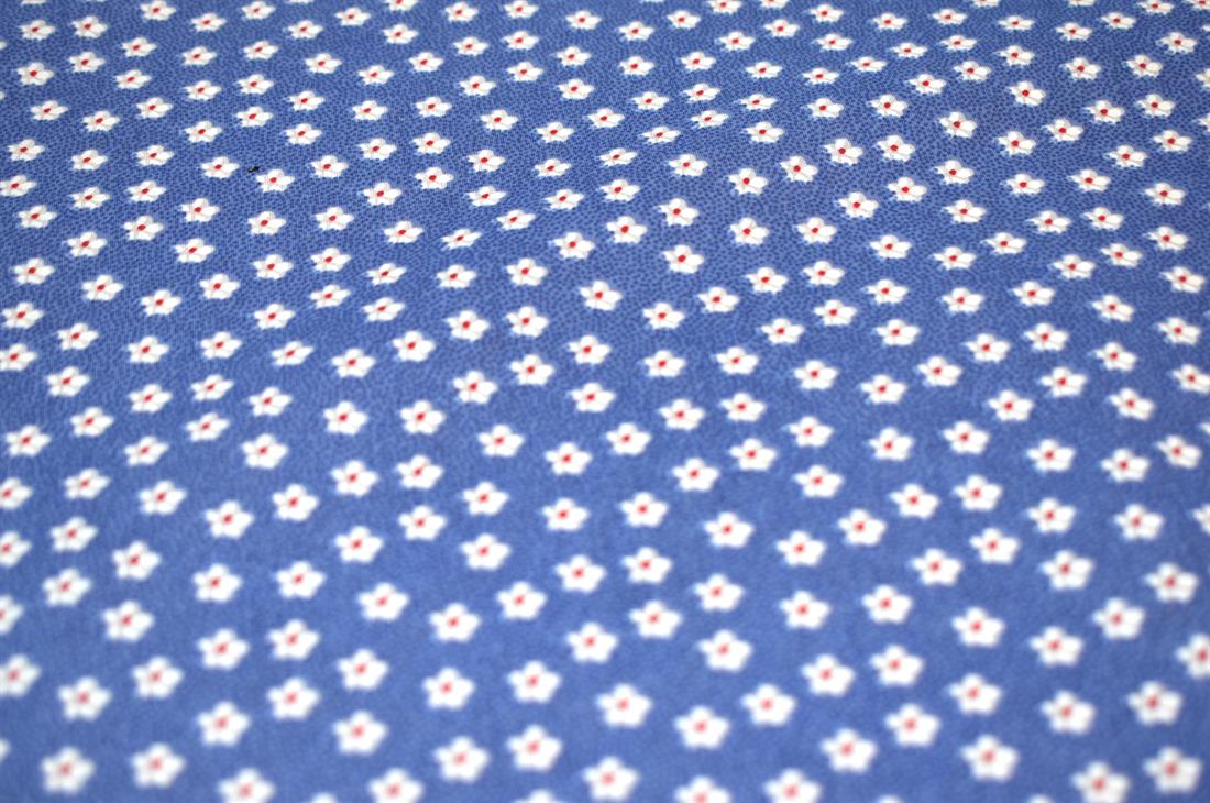 Small Floral Printed Polycotton Fabric