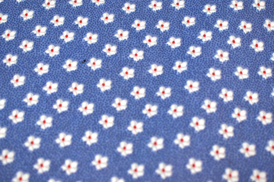 Small Floral Printed Polycotton Fabric
