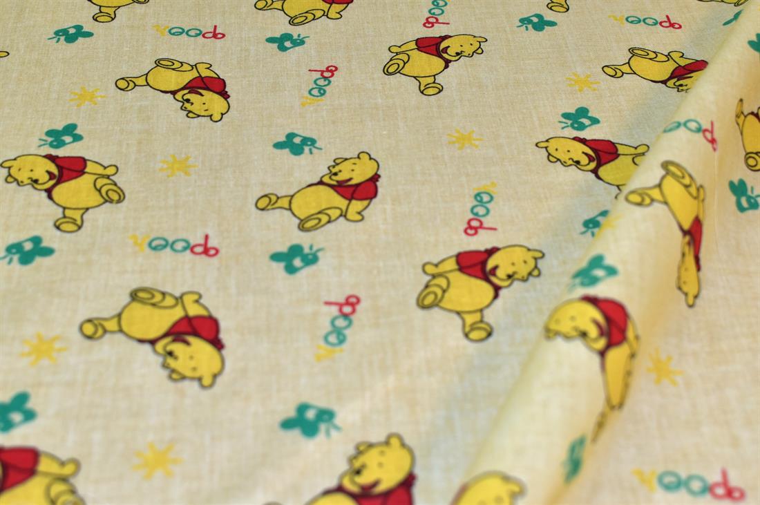 Winnie The Pooh Printed Polycotton Fabric