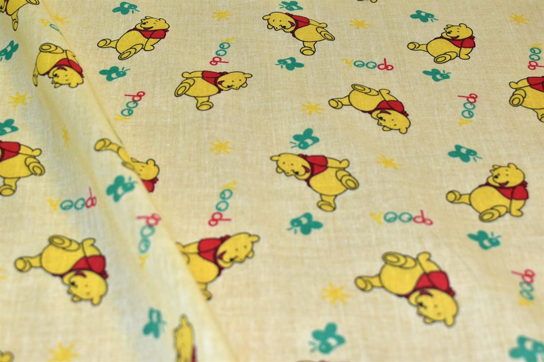 Winnie The Pooh Printed Polycotton Fabric