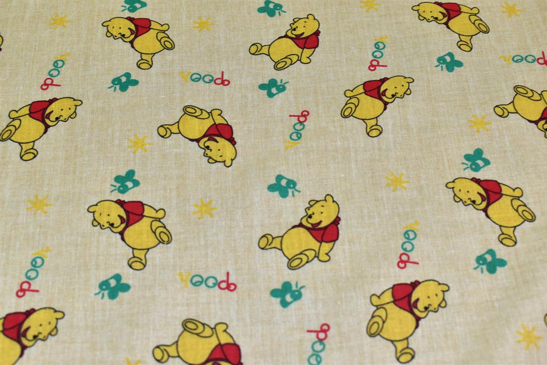 Winnie The Pooh Printed Polycotton Fabric