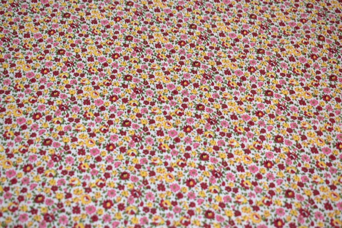 Printed Floral Polycotton Fabric
