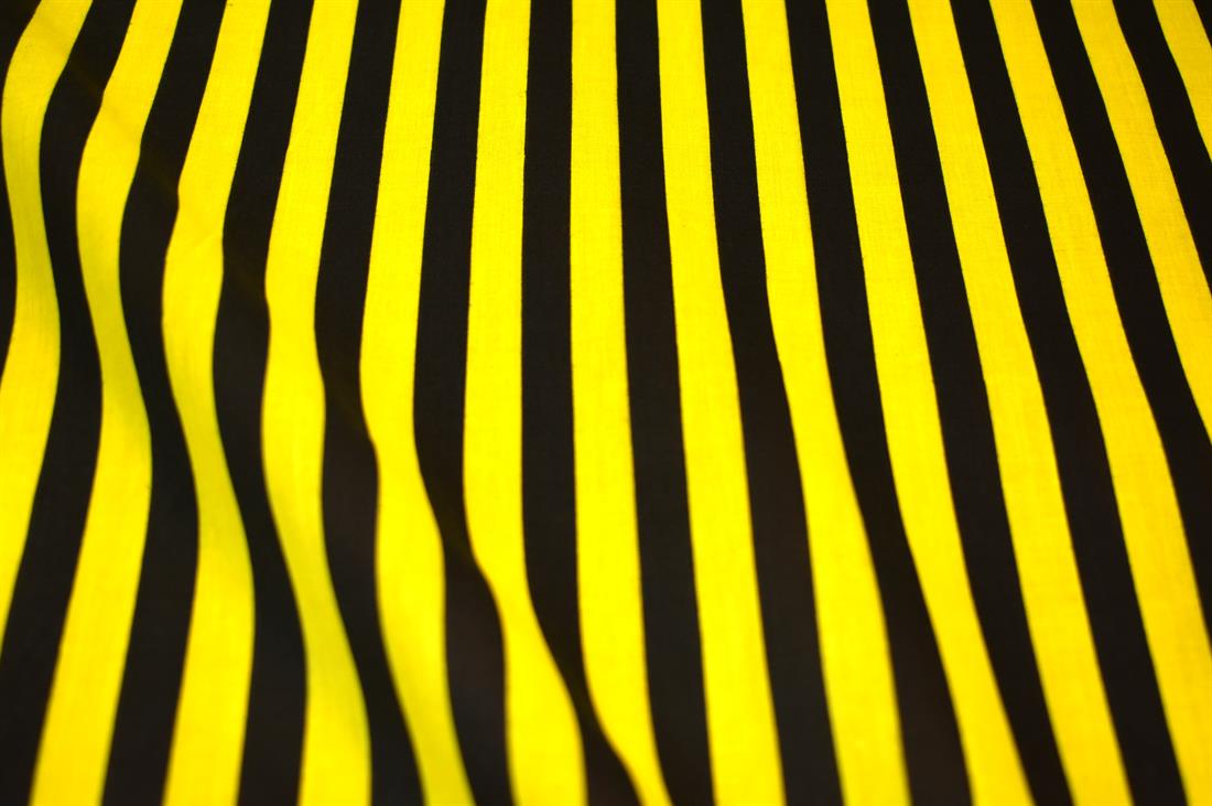 Printed Strips Polycotton Fabric