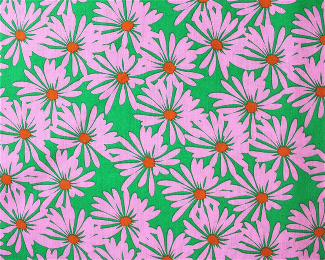 Mindy Florals Spring Daisies Polycotton Printed Fabric