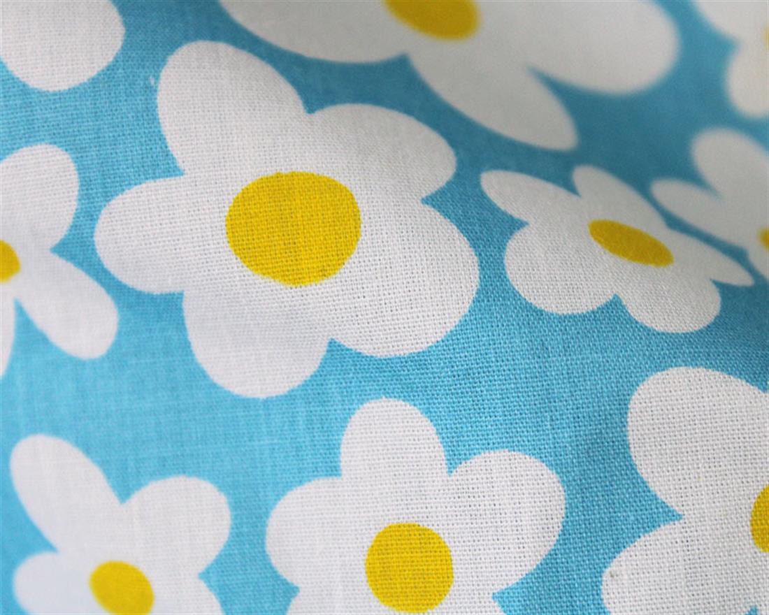 Mindy Florals Egg Flowers Polycotton Printed Fabric