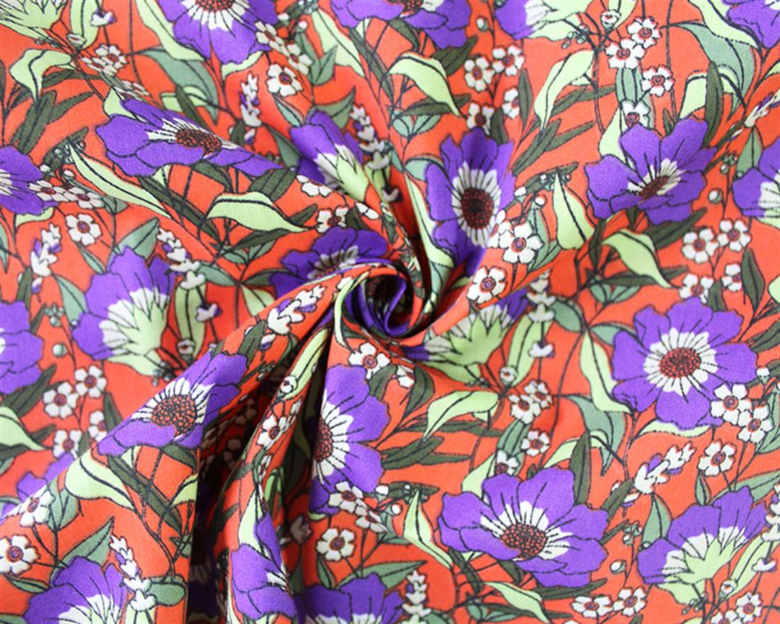 Mindy Florals Field Blooms Printed PolyCotton Fabric
