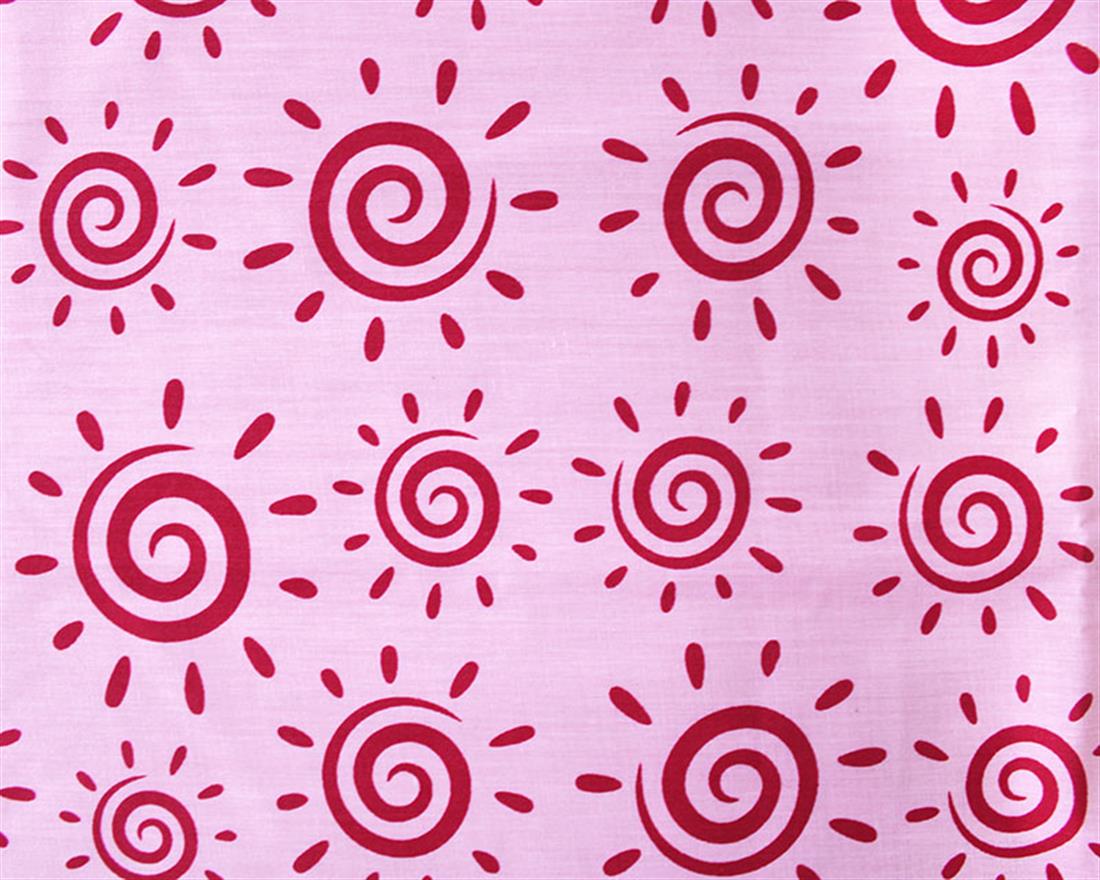Swirly Suns Polycotton Printed Fabric