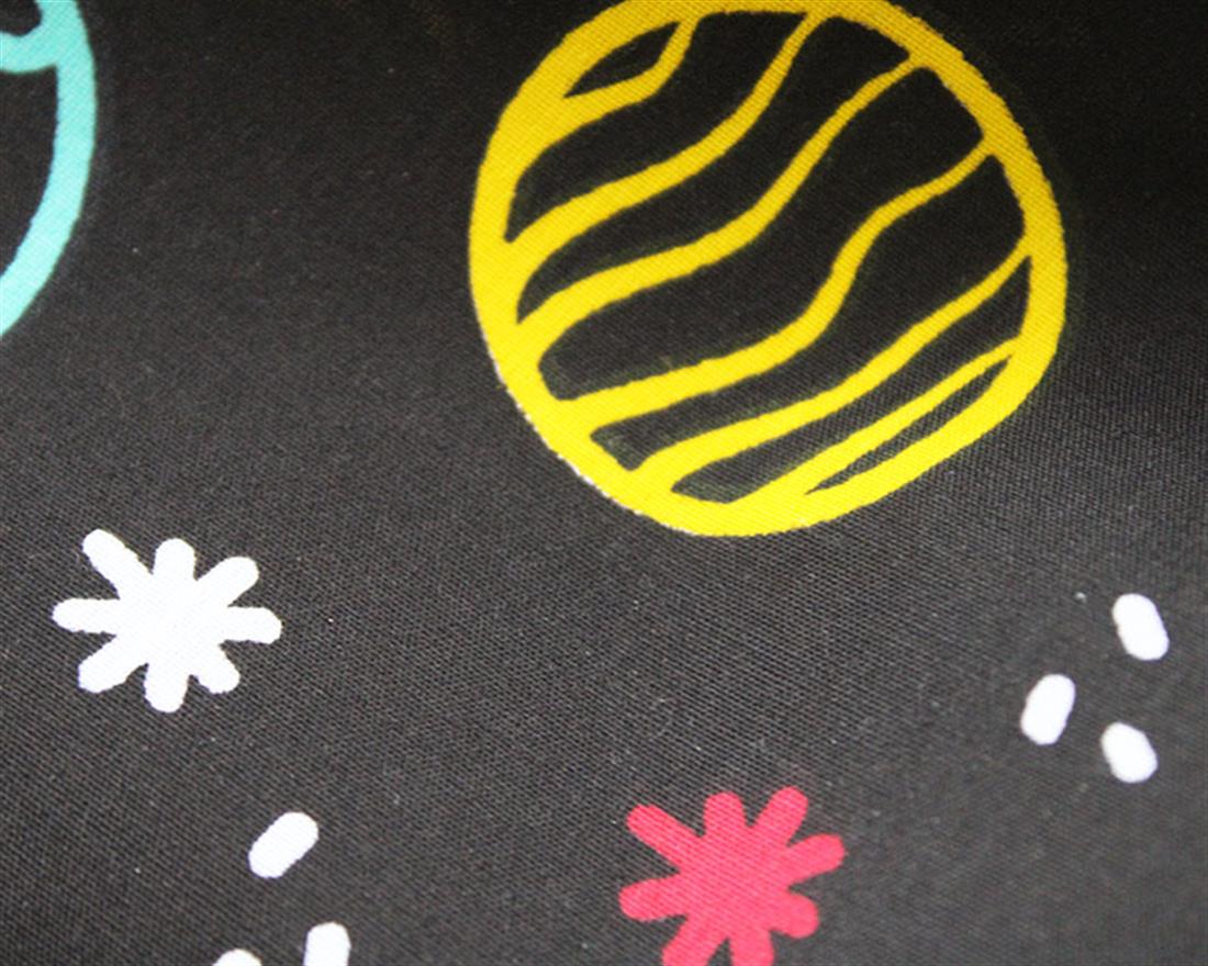 Soccer People Polycotton Printed Fabric