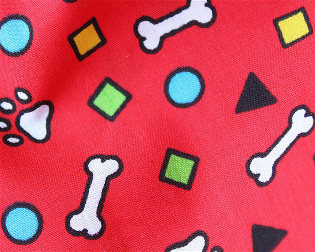Doggie Shapes Polycotton Printed Fabric