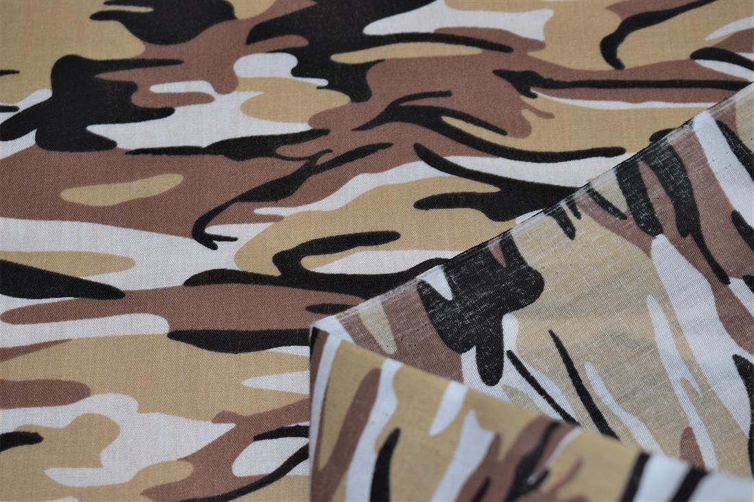 Camouflage Print PolyCotton Fabric