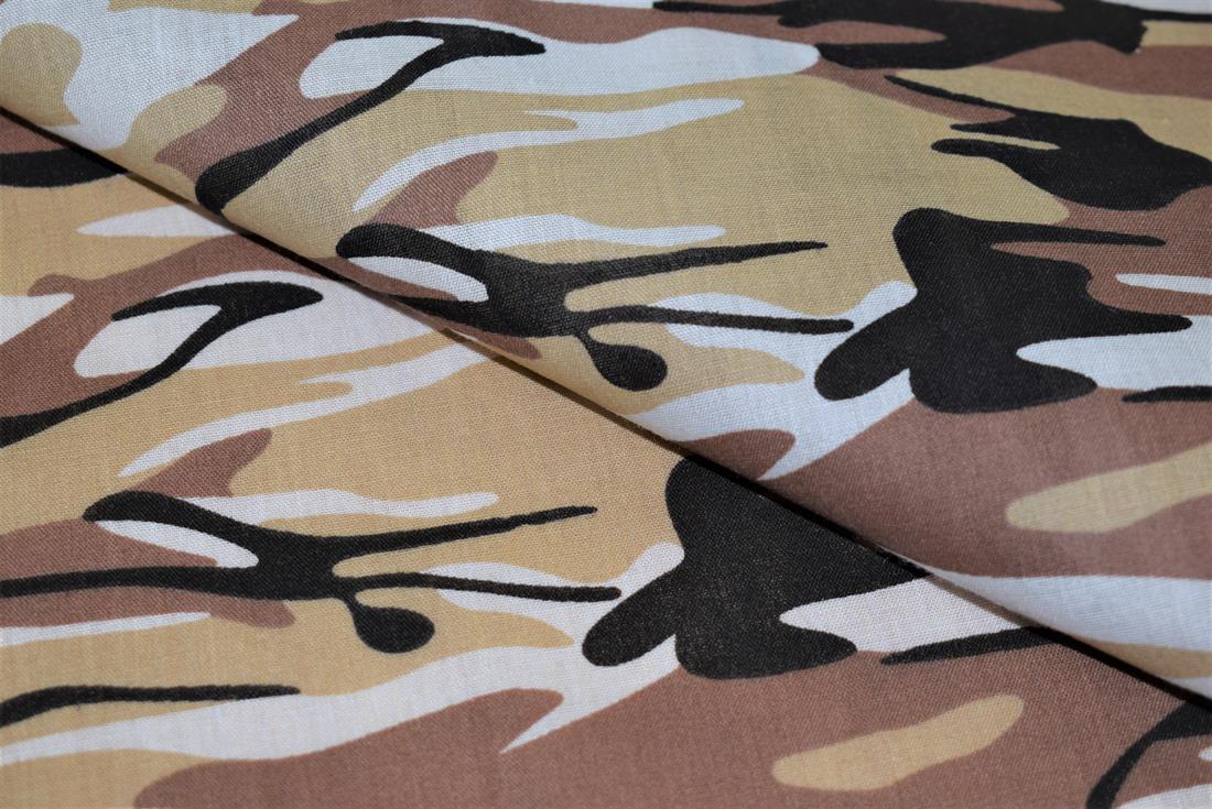 Camouflage Print PolyCotton Fabric