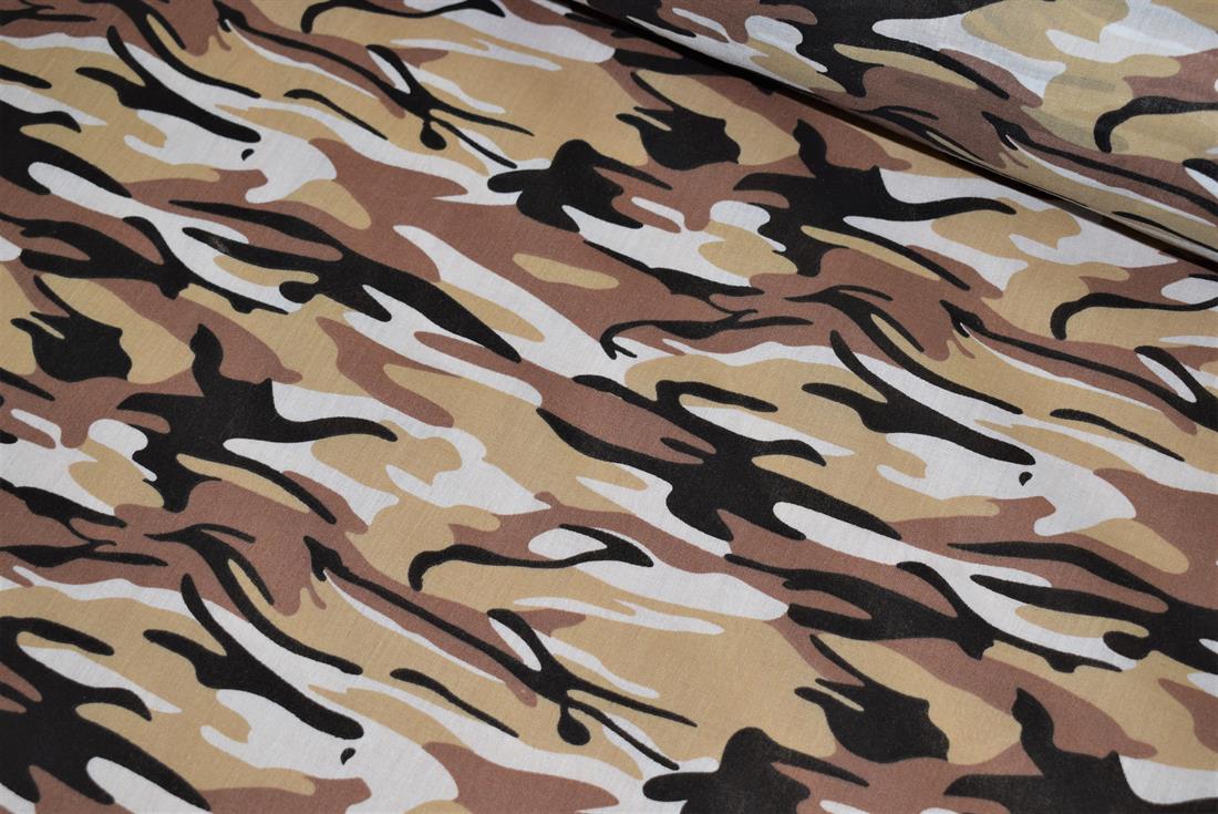 Camouflage Print PolyCotton Fabric