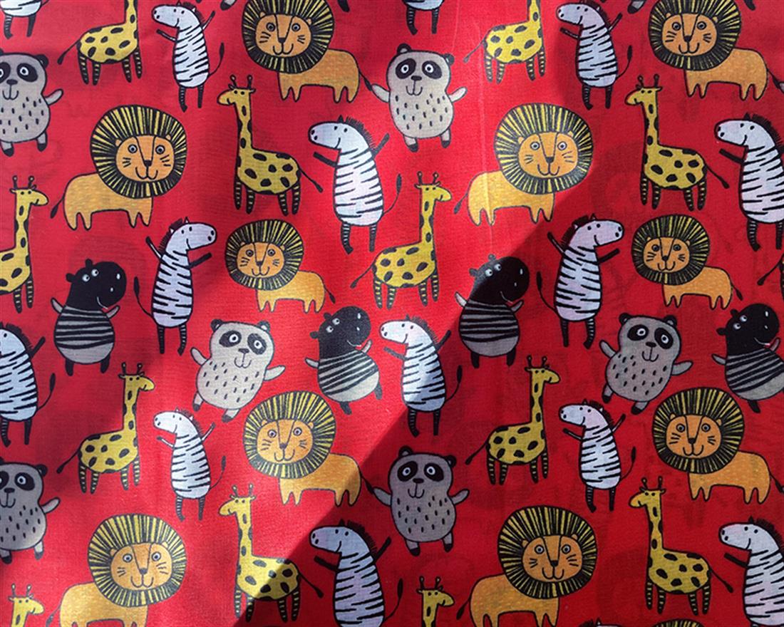Jungle Polycotton There's a Rumble in the jungle!Featuring a Fun…