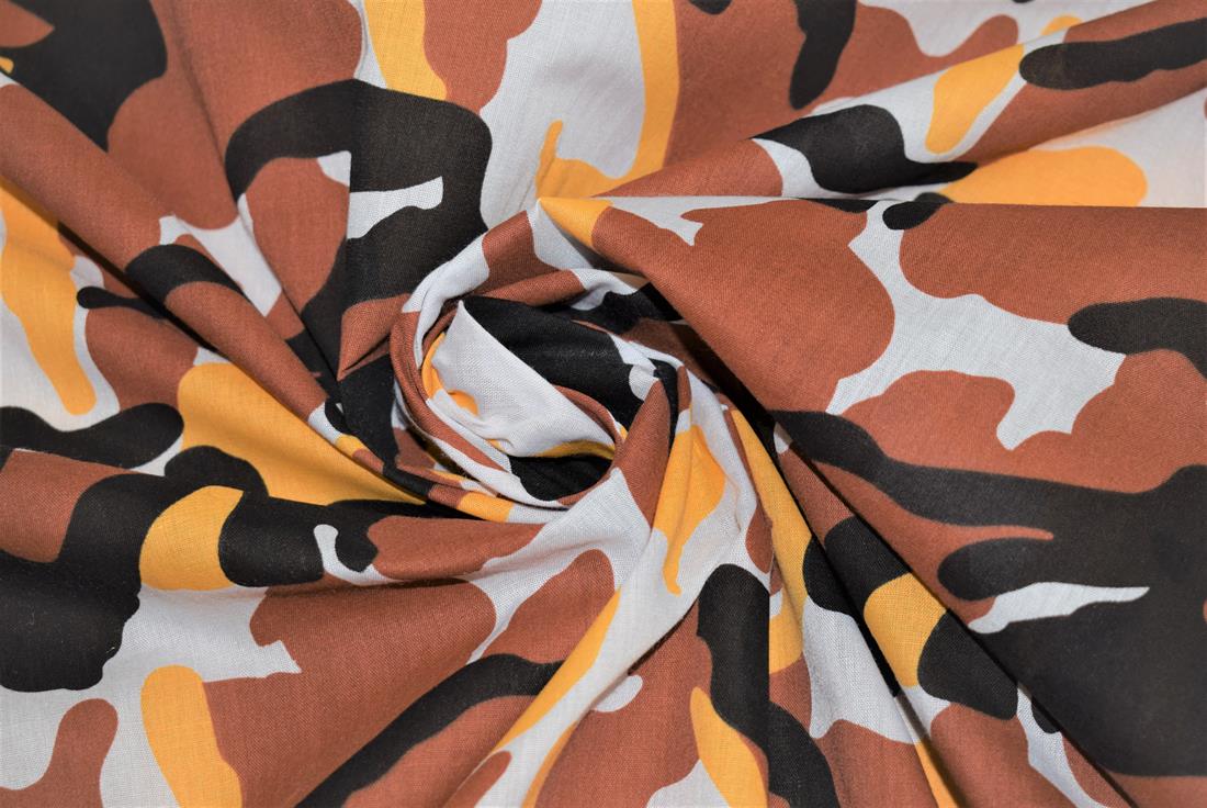 Camouflage Print PolyCotton Fabric