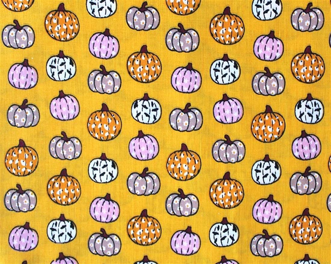 MP Polycotton Festive Pumpkins Mixing Polyester and Cotton Together…