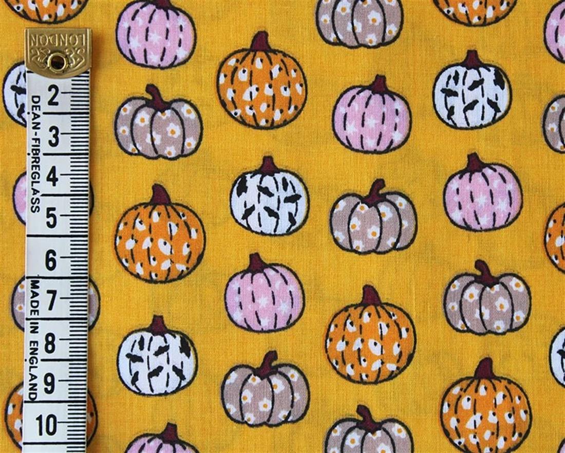 MP Polycotton Festive Pumpkins Mixing Polyester and Cotton Together…