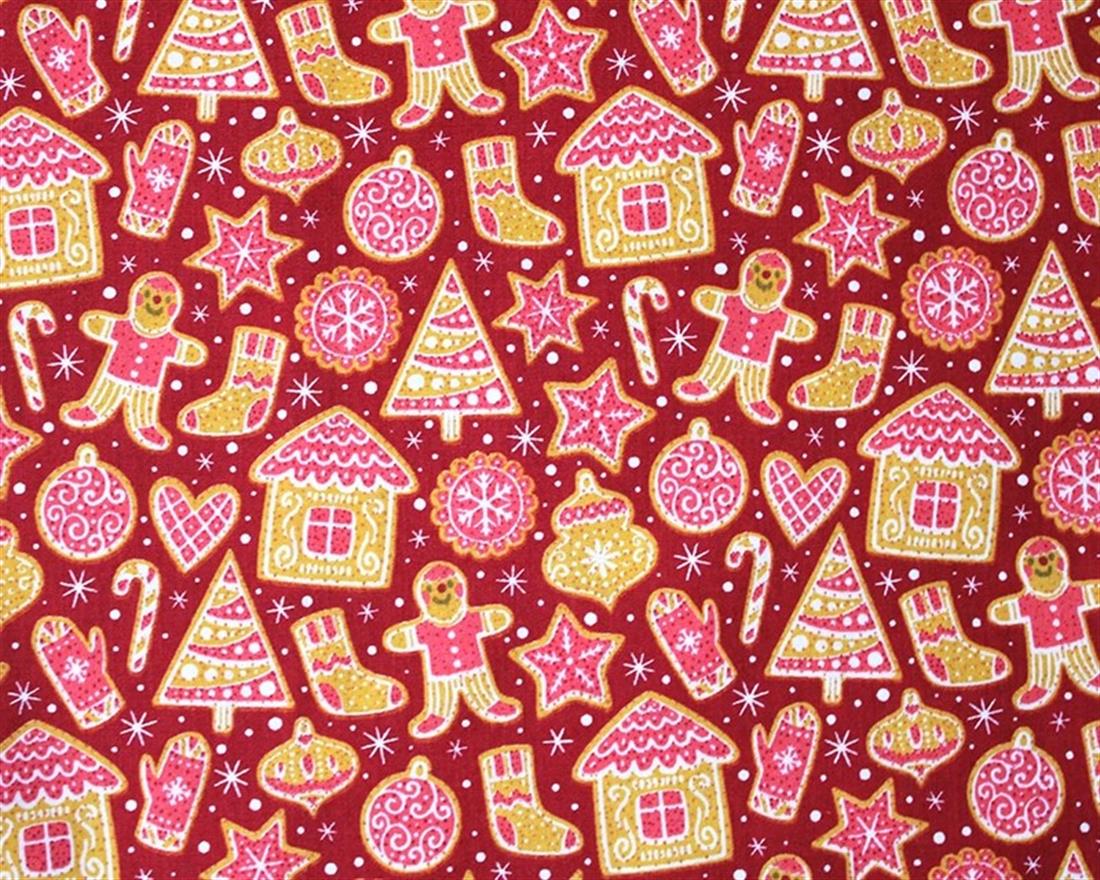 MP Polycotton Festive Gingerbread Mixing Polyester and Cotton…