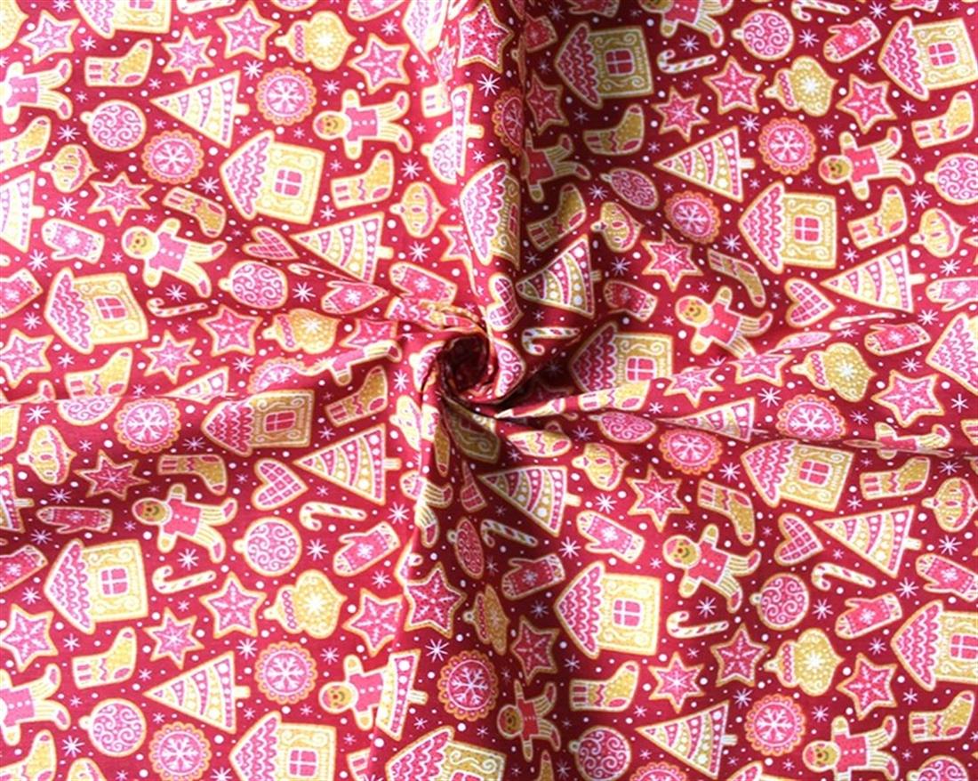MP Polycotton Festive Gingerbread Mixing Polyester and Cotton…