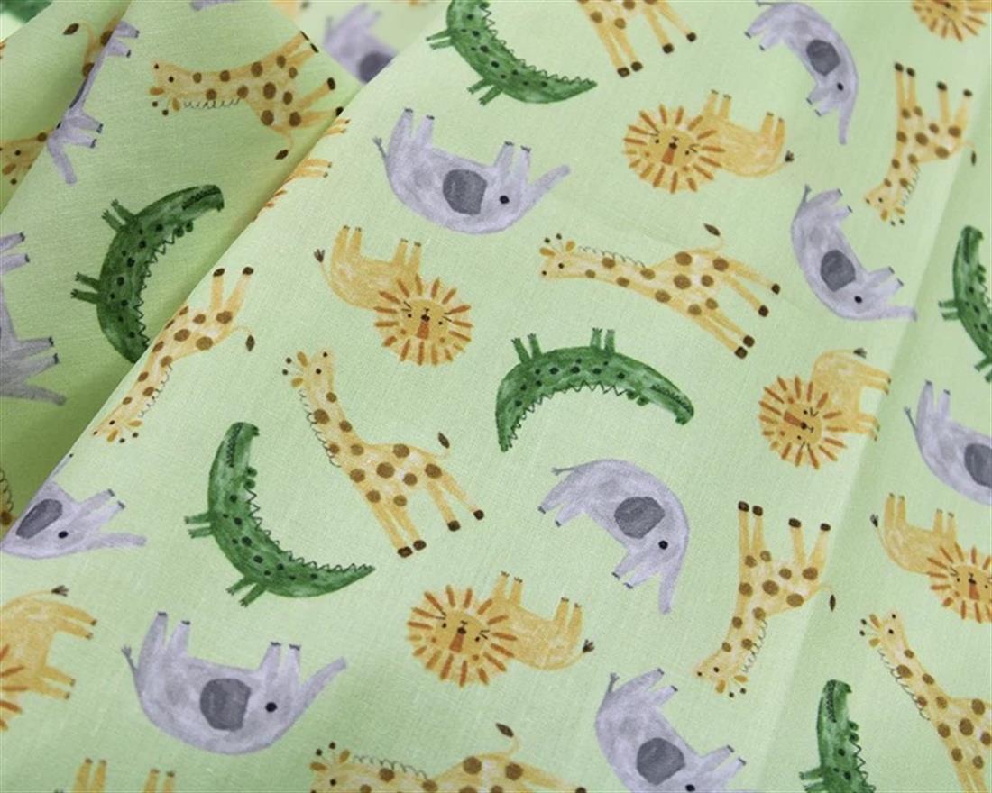 MP Digital Polycotton Animals A Lively Fabric