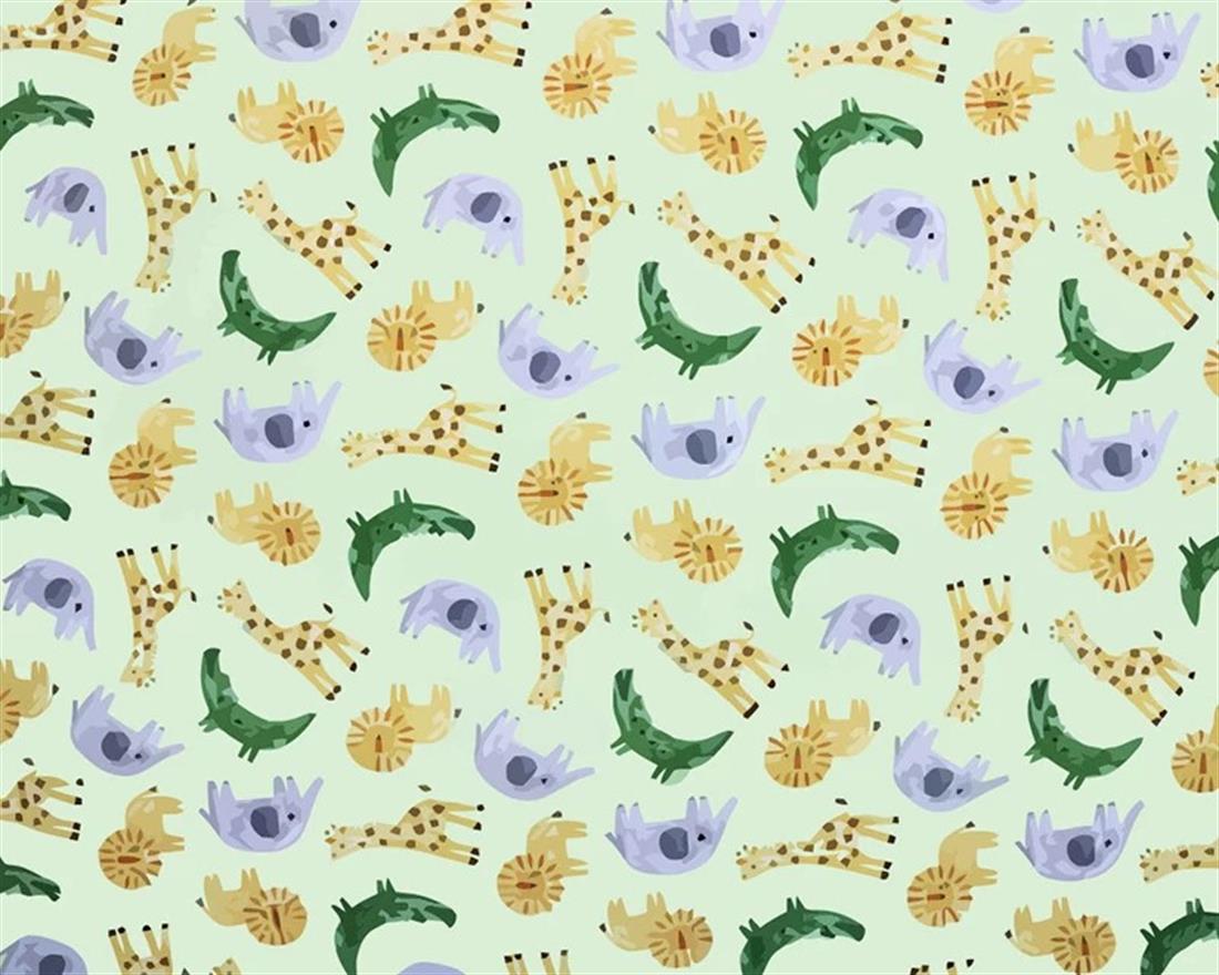 MP Digital Polycotton Animals A Lively Fabric