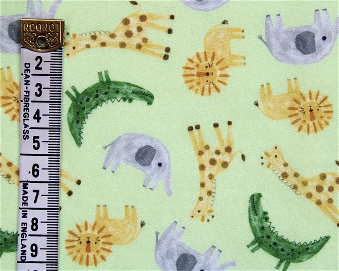 MP Digital Polycotton Animals A Lively Fabric