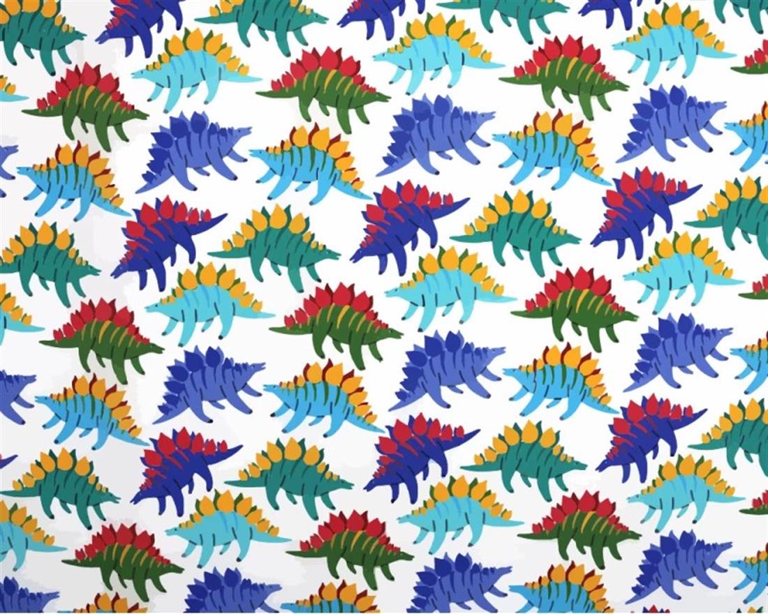 MP Digital Polycotton Dinos A Fun Fabric