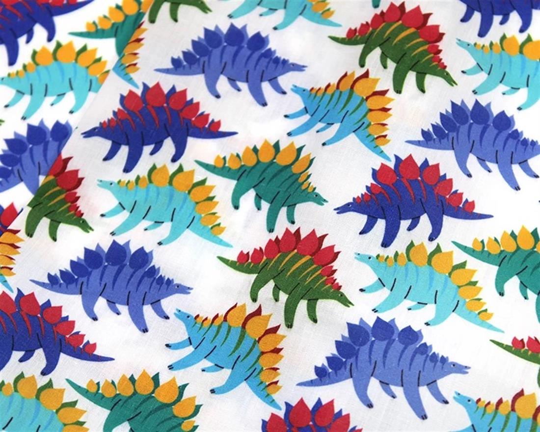MP Digital Polycotton Dinos A Fun Fabric
