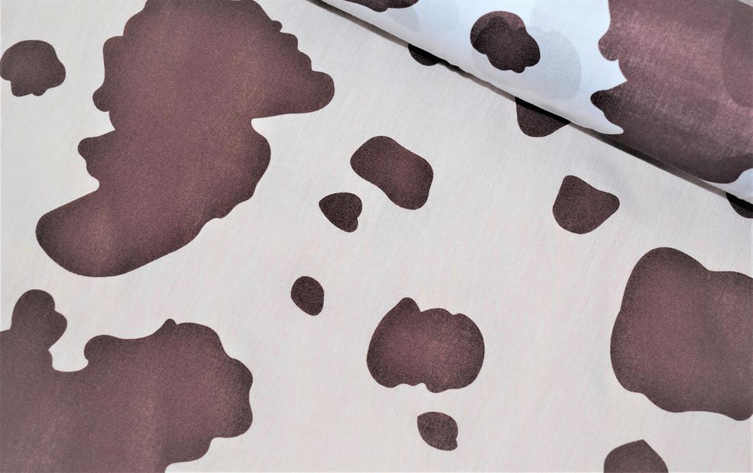 Cow Printed Polycotton Fabric