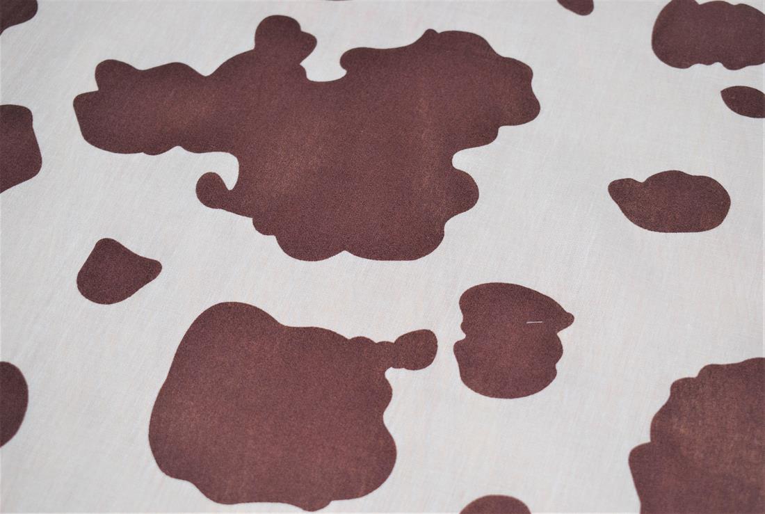 Cow Printed Polycotton Fabric