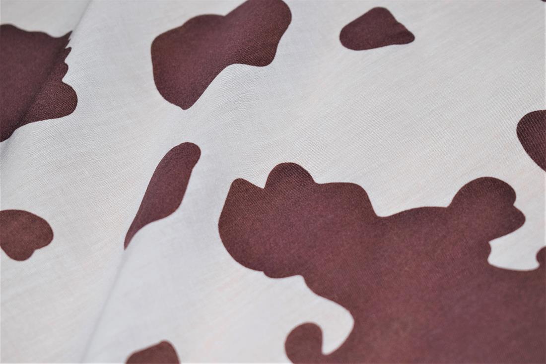Cow Printed Polycotton Fabric