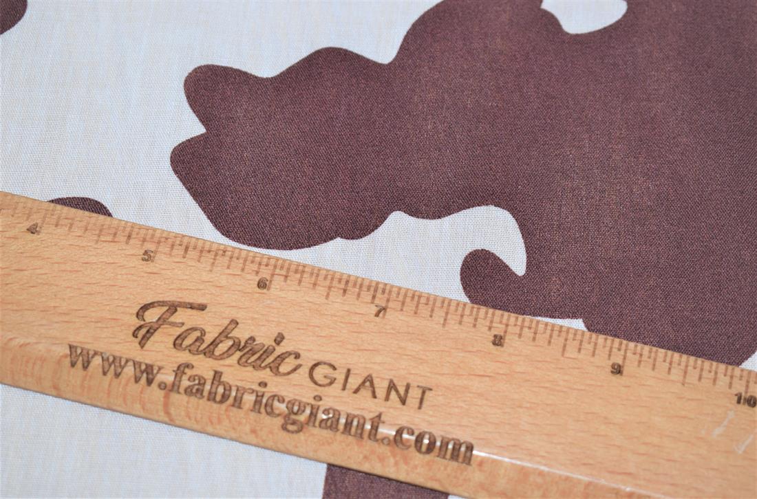 Cow Printed Polycotton Fabric