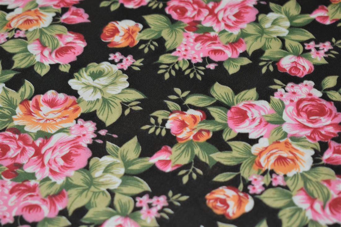 Floral Print PolyCotton Fabric
