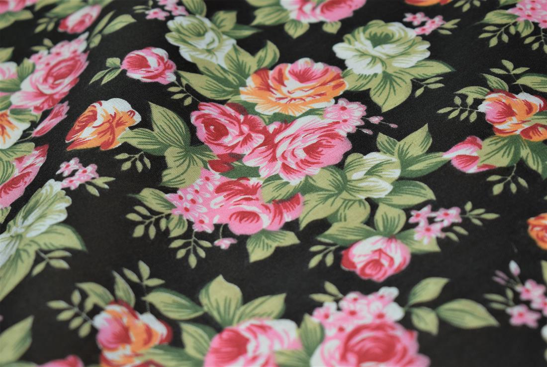 Floral Print PolyCotton Fabric
