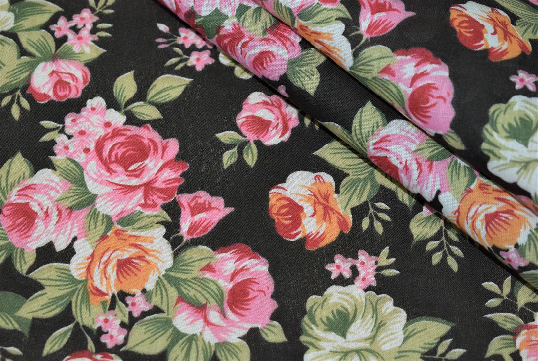 Floral Print PolyCotton Fabric