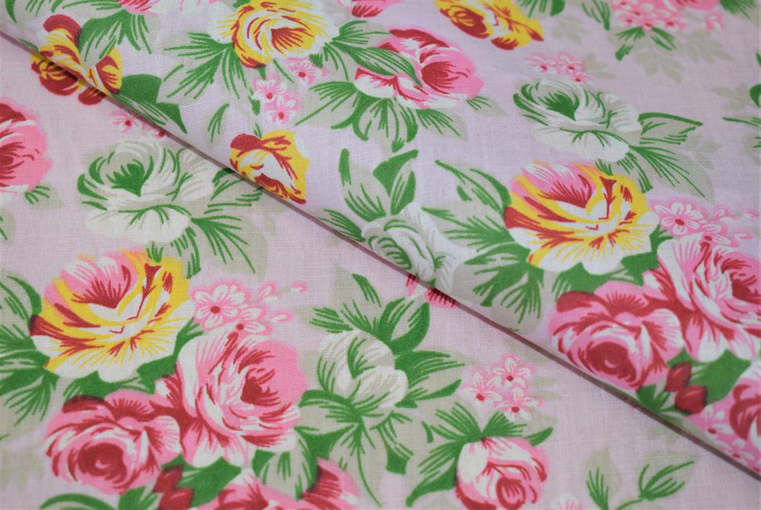 Floral Print PolyCotton Fabric