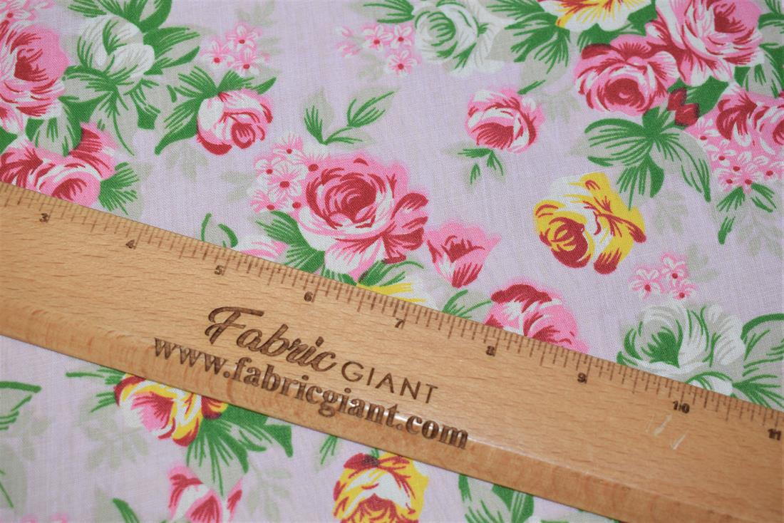 Floral Print PolyCotton Fabric