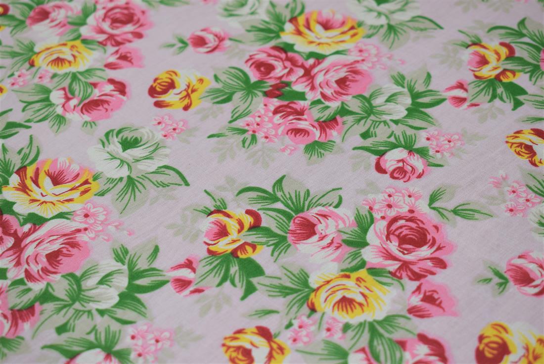Floral Print PolyCotton Fabric