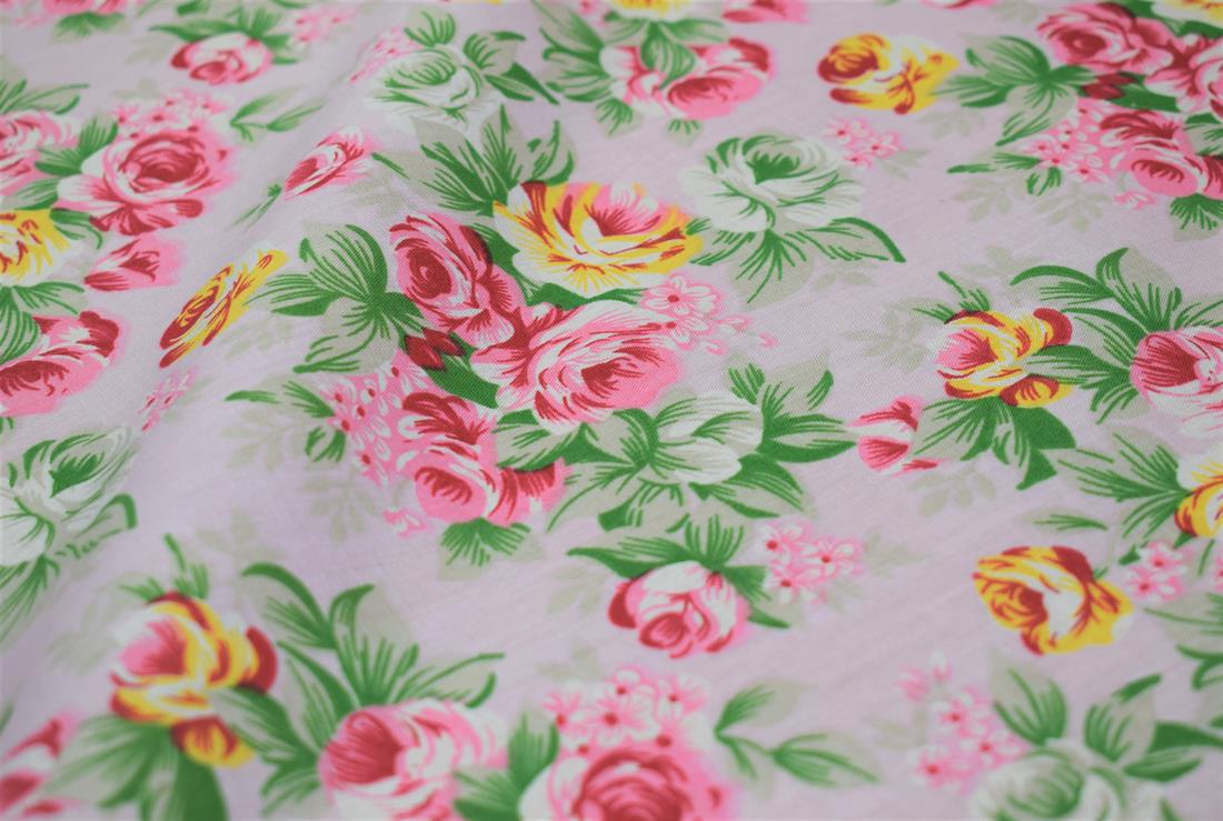 Floral Print PolyCotton Fabric