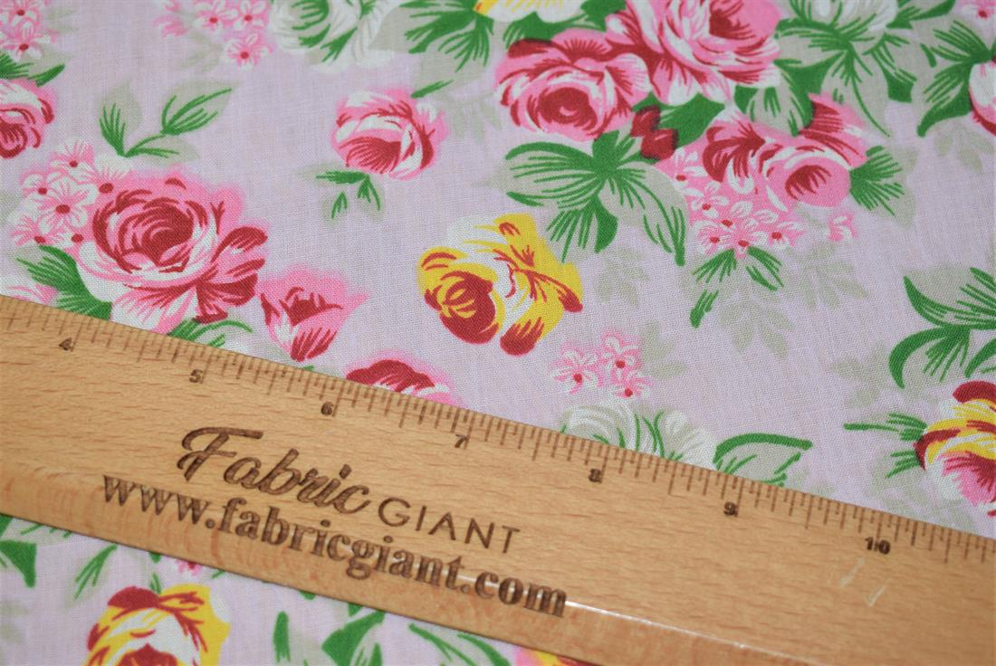 Floral Print PolyCotton Fabric