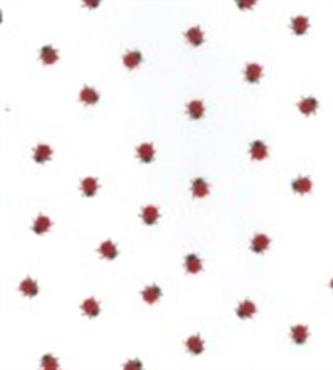 White Printed Polycotton Fabric