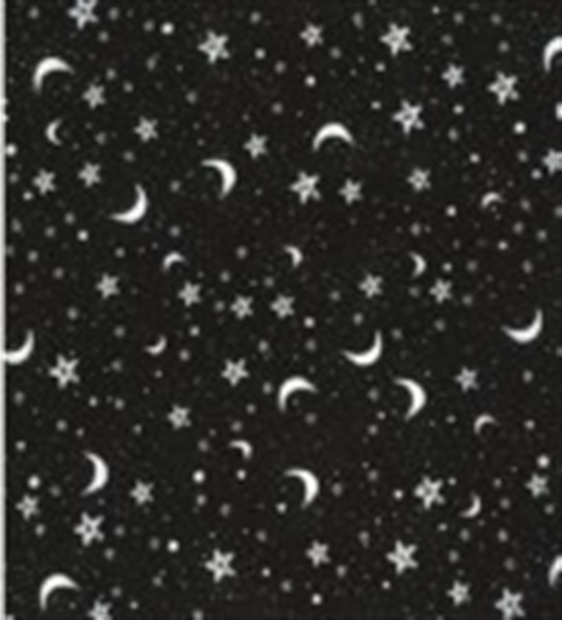 Moons Starts Printed Polycotton Fabric