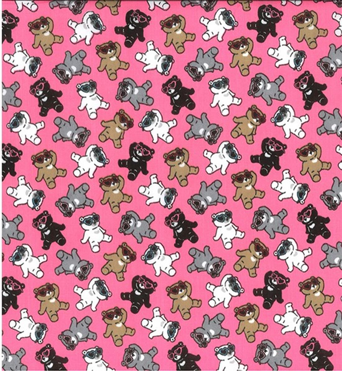 Chill Bears Printed Polycotton Fabric