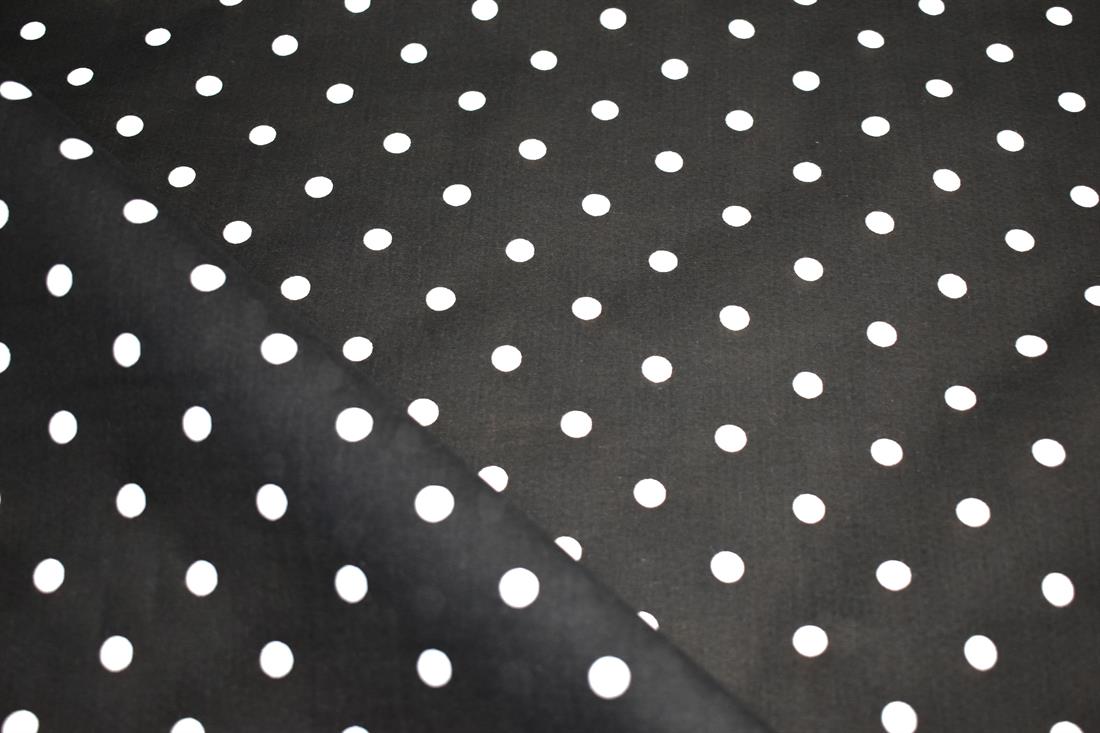 Printed Pin Spot Polycotton Fabric